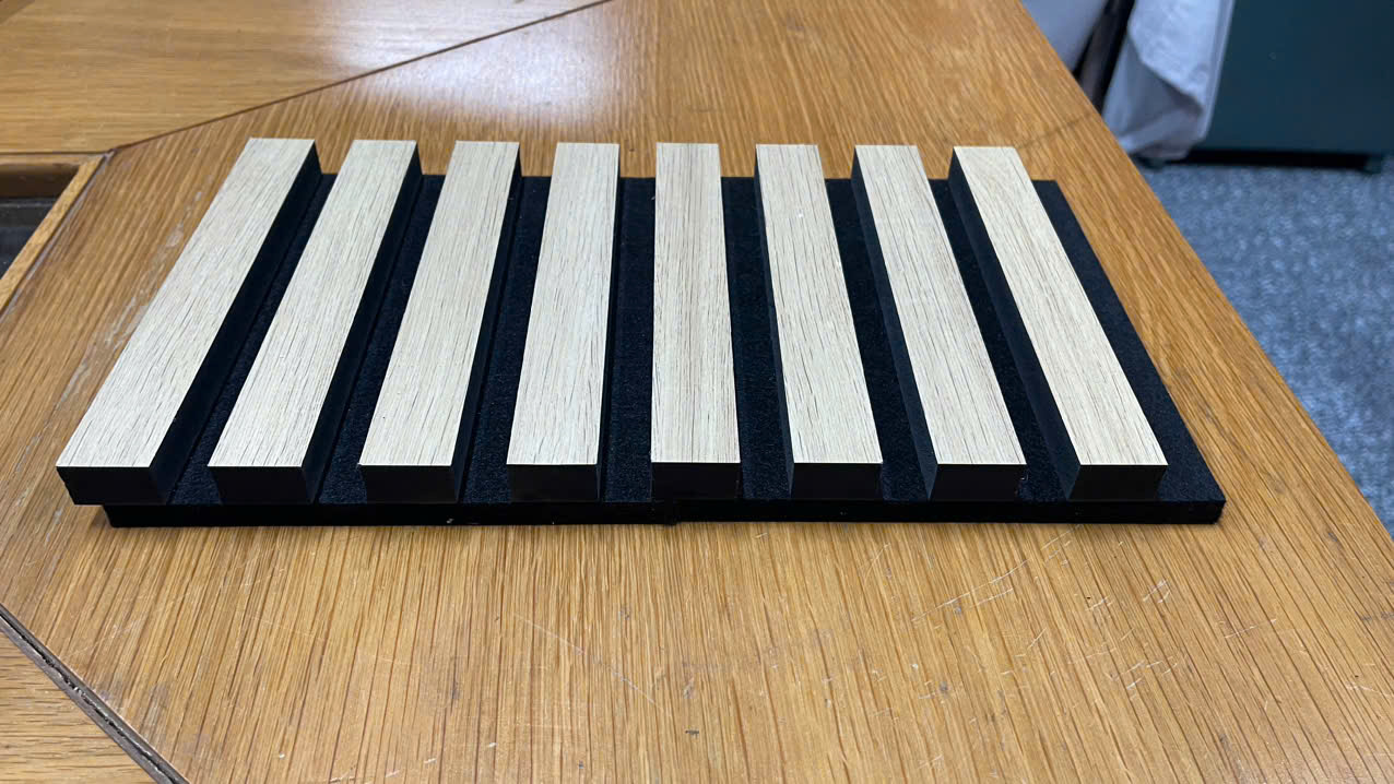 Tấm acoustic panel wood slat bar